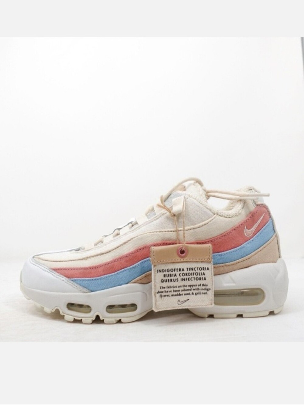 Nike Air Max 95 QS Plant Color Pack Crimson Tint Cream Women's 8 Lace Up